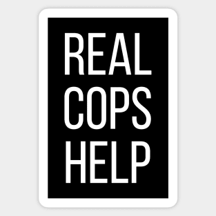 Real Cops Help Sticker